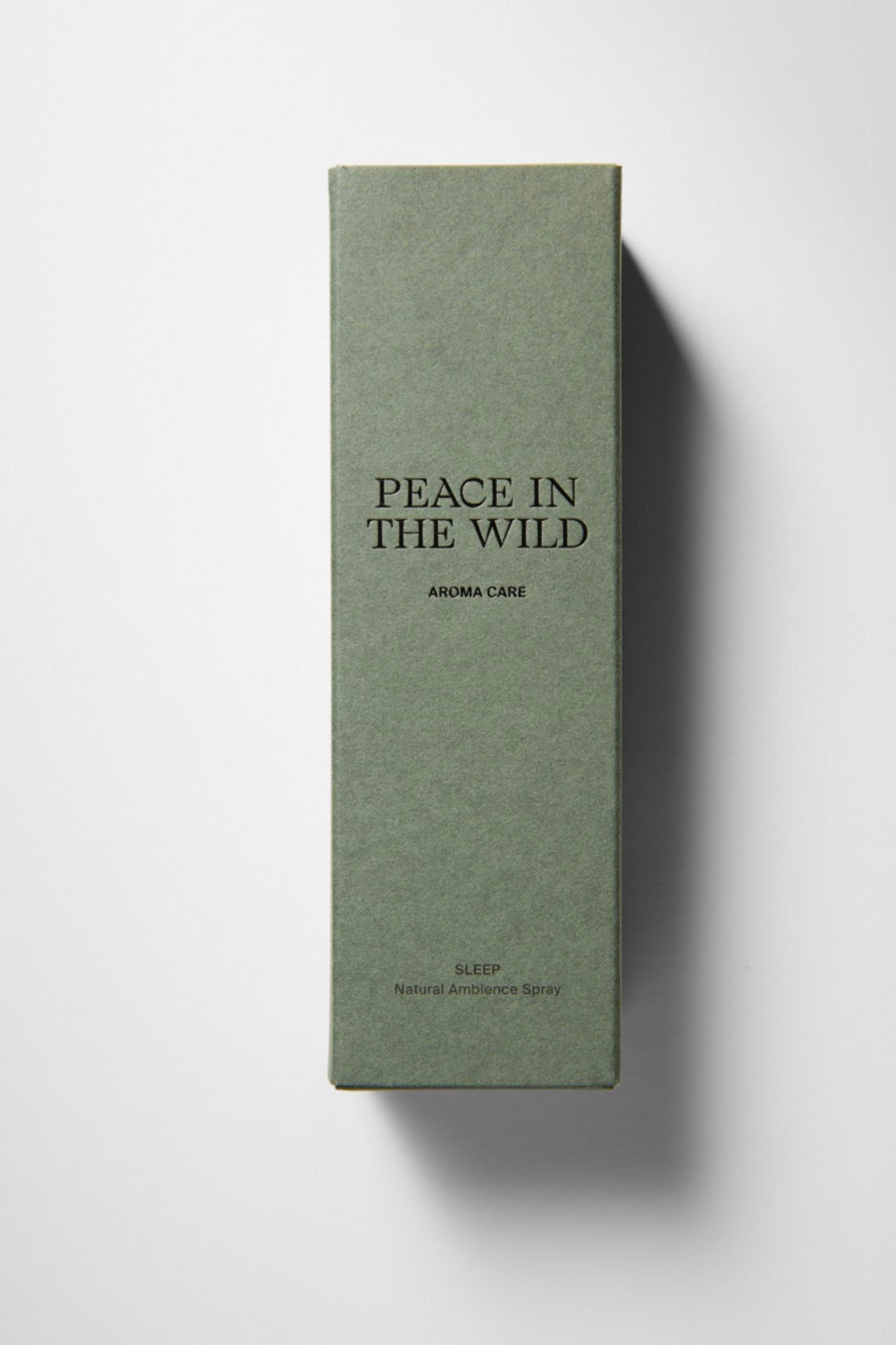 High quality natural green paper box of PEACE IN THE WILD Natural Ambience Spray SLEEP