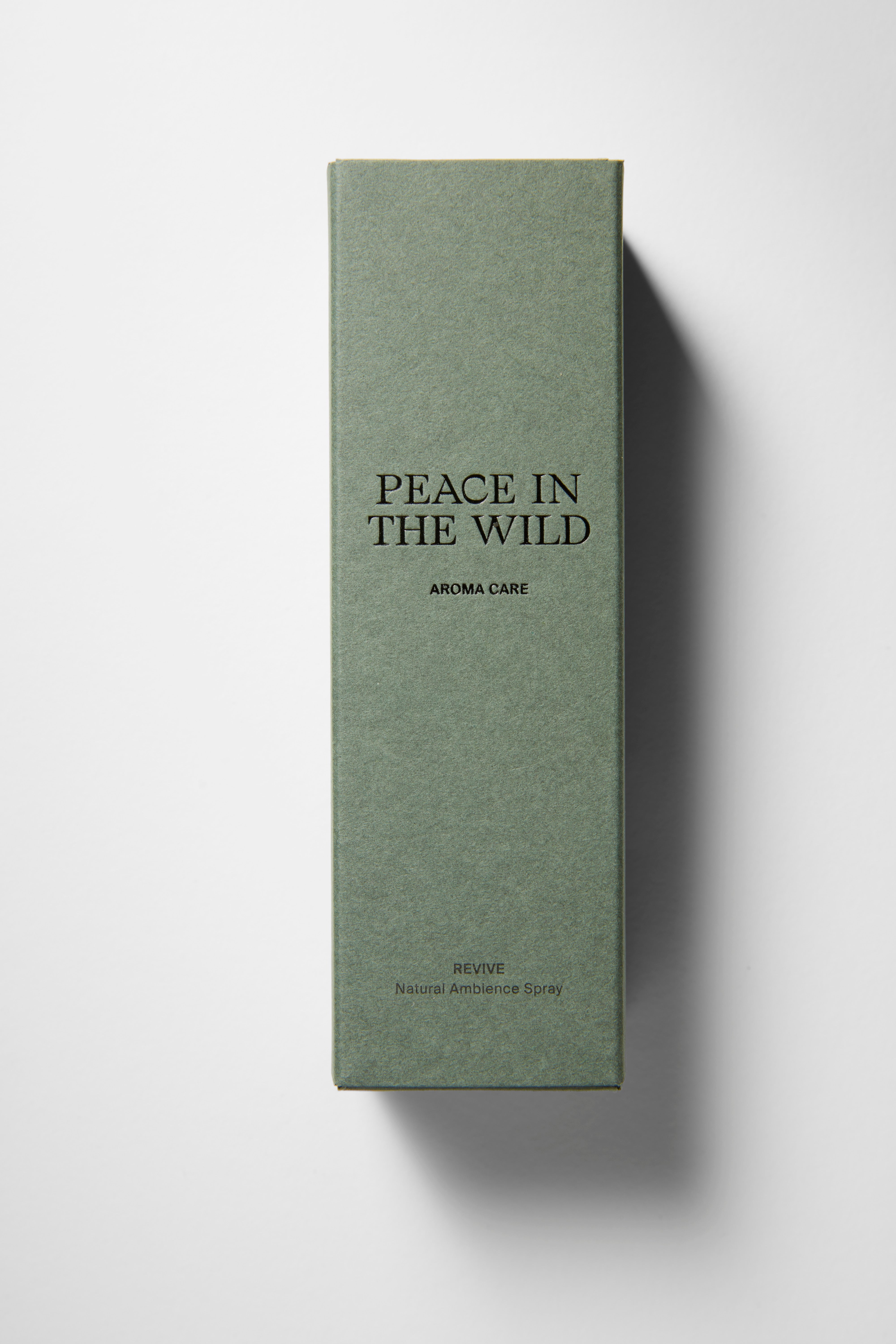 High quality natural green paper box of PEACE IN THE WILD Natural Ambience Spray FOCUS